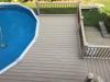 Looking down on 2017 West Chicago IL pool deck Trex by A-Affordable Decks of Lombard
