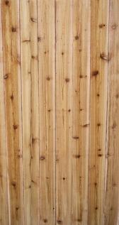 Western red cedar - warm look, takes stain better than pine. Not as decay resistant as some claim. If not stained, very attractive to wasps.