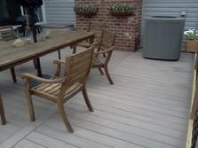 Azek deck, Elmhurst Illinois color- silver oak. A-Affordable Decks Lombard Illinois