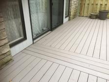 Azek decking installed on balcony in Burr Ridge IL by A-Affordable Decks 2016