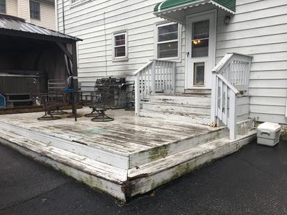 2019 Western Springs rear deck (before)