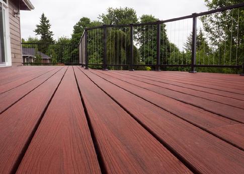 Fortress bamboo infused composite decking. (photo from the Fortress website)