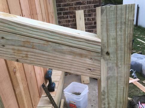 Notice the clean cuts and lack of burrs. Our high quality carpentry will be among the best you will find.  A Affordable Decks a deck builder from Lombard Illinois 2015