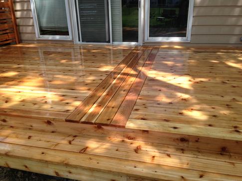 Villa Park - Lombard cedar deck by A-Affordable Decks