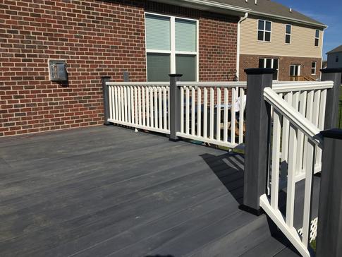 2017 Woodridge IL composite deck - A-Affordable Decks