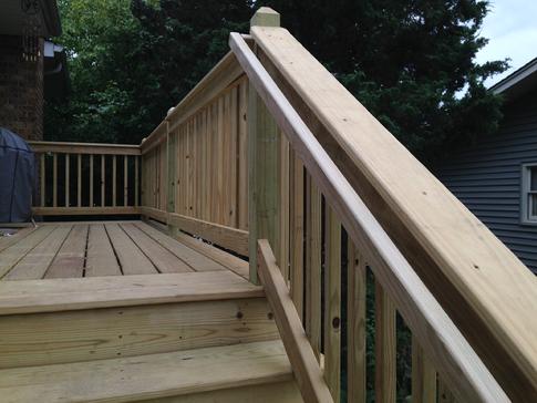 Downers Grove graspable handrail 2015 A Affordable Decks a deck builder in Lombard Illinois