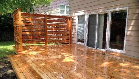 Cedar deck in Lombard- A-Affordable Decks