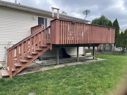 2025 Glendale Heights deck (before)  A-Affordable Decks