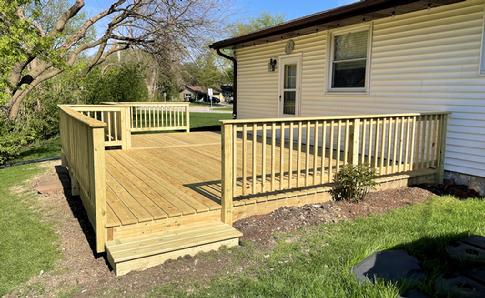 2026 Carol Stream deck by A-Affordable Decks. Complete